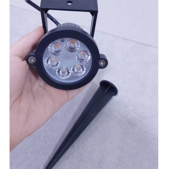 Lampu Taman Tancap 5 Watt SMD 6 Mata cahaya kuning