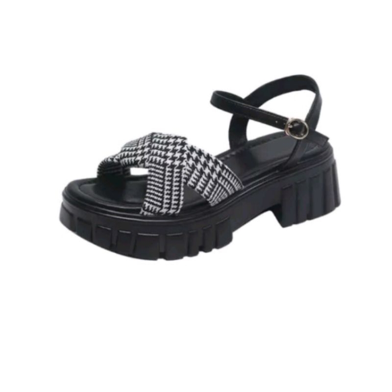 SANDAL WANITA PALING LARIS MODEL KOREA SANDAL TALI GESPER MOTIF KAIN BALI SANDAL KEKINIAN