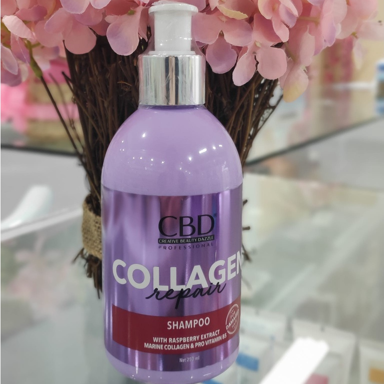 CBD Collagen Repair Shampoo 250ml / Perawatan Rambut Rusak & Bercabang / CBD Collagen Shampoo BPOM /