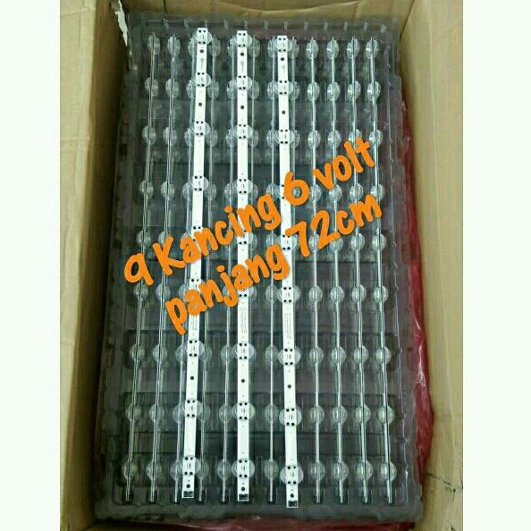 RK Lampu Backlight 9 Kancing 6 volt - Backlight TV LG - BL Mata Besar - BL Bagong - Backlite kodok 9