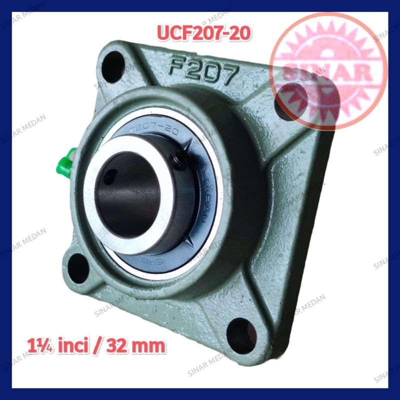 BEARING UCF 207 PILLOW BLOCK UCF207 35 MM LAHAR DUDUK UCF207-20 32 MM 1 PC