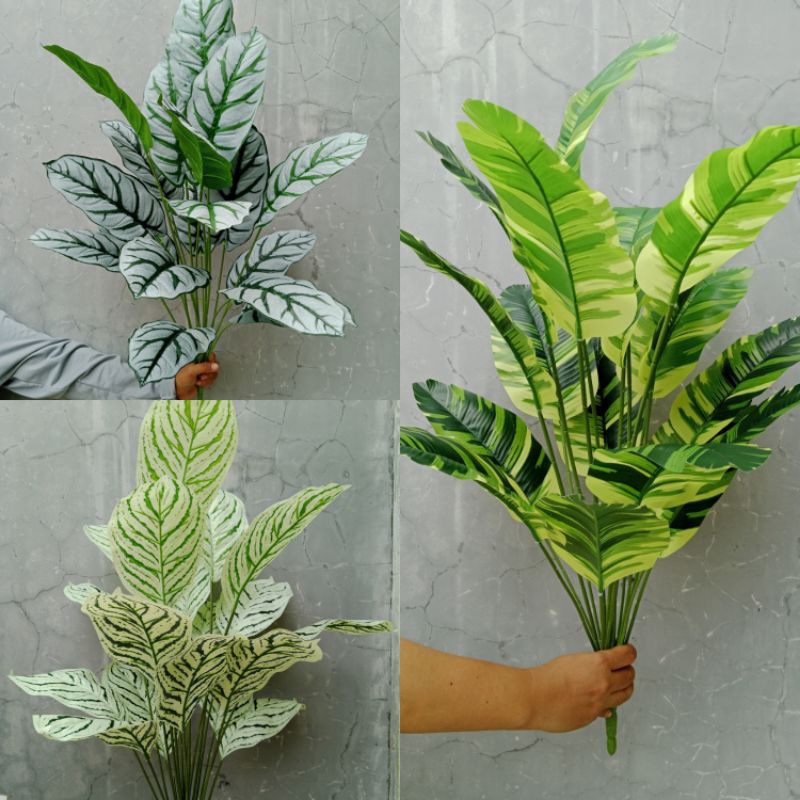 TANAMAN PALSU PISANG CORAK ARTIFICIAL