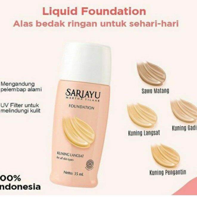 ✨SARIAYU✨ Foundation Alas Bedak - Sariayu Krem Alas Bedak