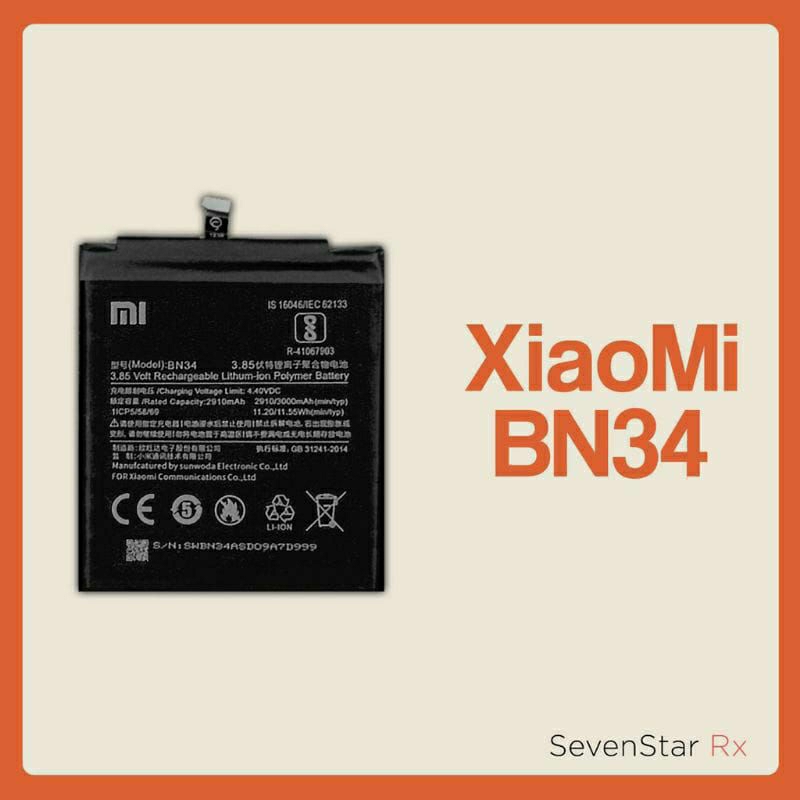 BATERAI BATTERY XIAOMI REDMI BN 34 /REDMI 5 A 100% ORIGINAL