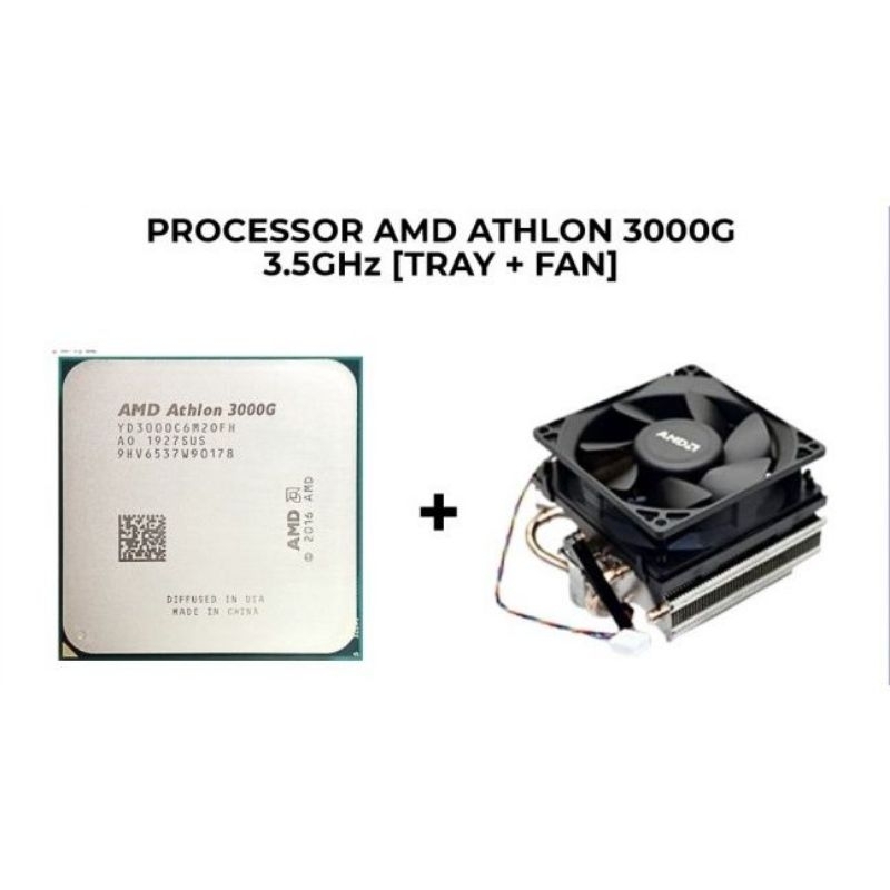 Paket Processor AMD Athlon 3000G Tray + Ram 8GB DDR4 3200Mhz Midas