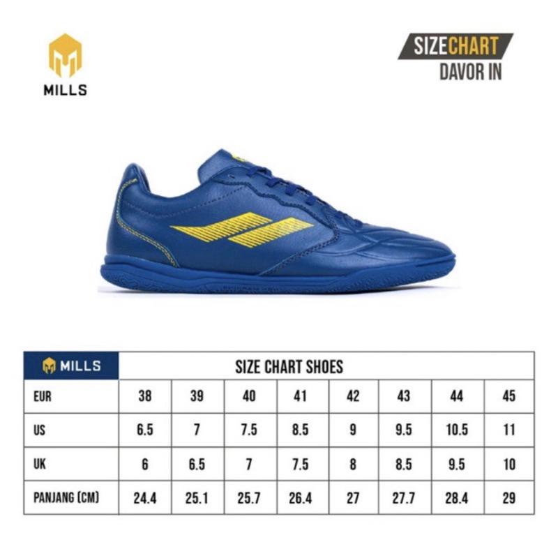 SEPATU FUTSAL MILLS DAVOR IN