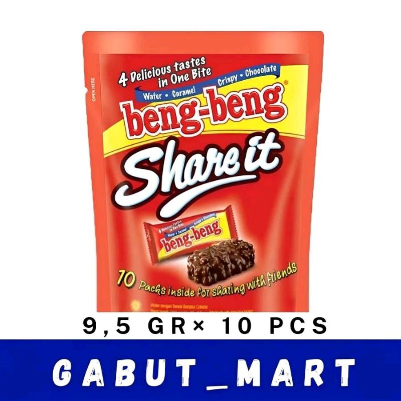 

Beng Beng Share It 9,5gr isi 10pcs Rasa Cokelat