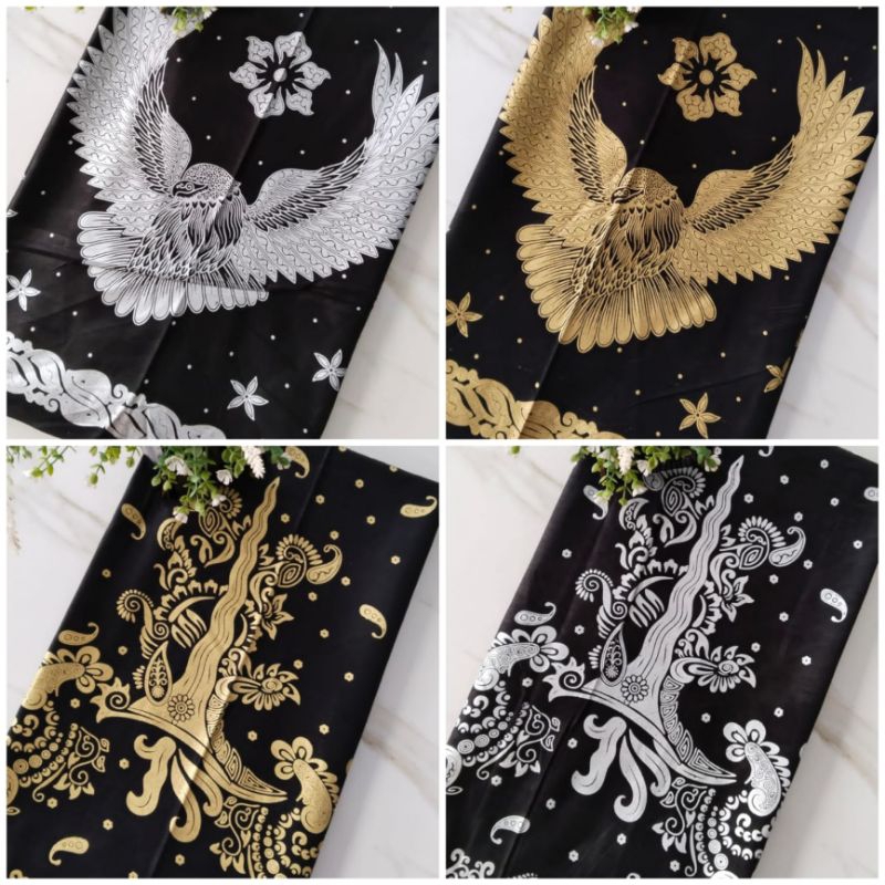 Kain Batik Katun Prada Emas Kain Batik Murah Kain Batik Pekalongan Kain Batik Premium Seragam