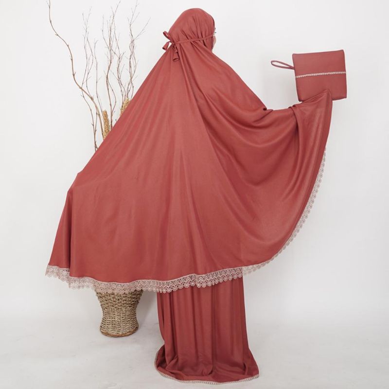 Mukena Jumbo Polos Renda