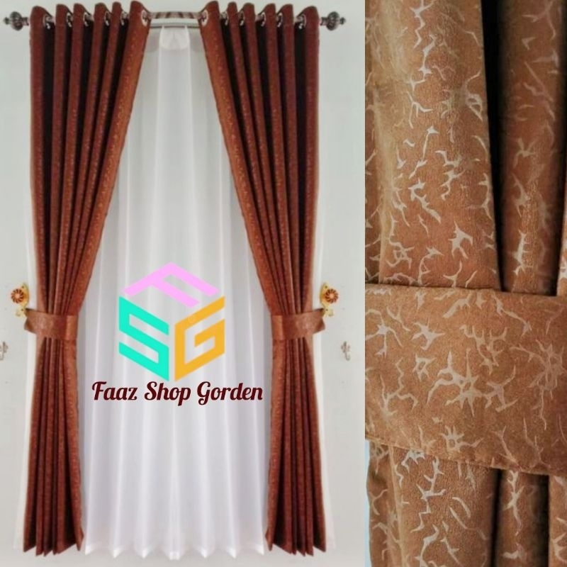 Gorden Pintu Polos Gorden Jendela Minimalis Gorden Mewah Ruang Tamu Gorden Terbaru Model Smokring