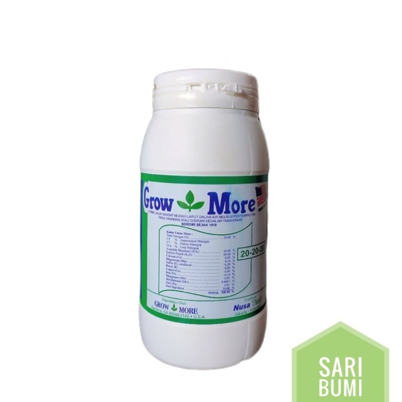 [Pupuk Daun] Grow More 20-20-20 (454g)