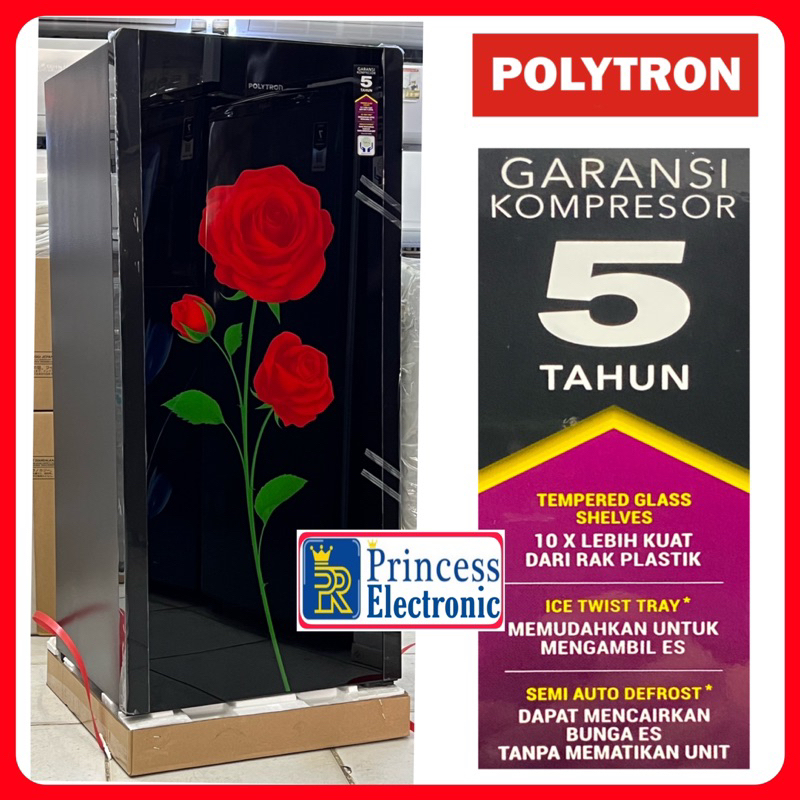 Kulkas Polytron 1 pintu Belleza 180 Liter