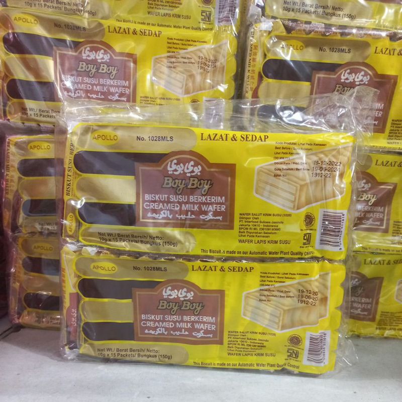 

Wafer Boy Boy Apollo Susu Malaysia 800gram