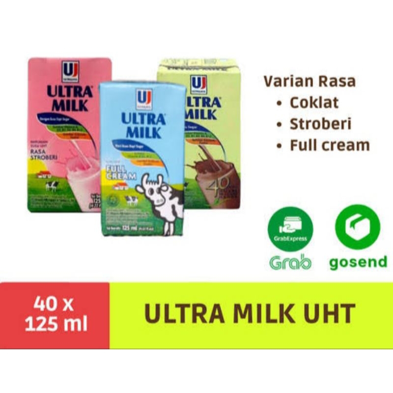 

SUSU ULTRA/ULTRAMILK 125ML ECER MURAH