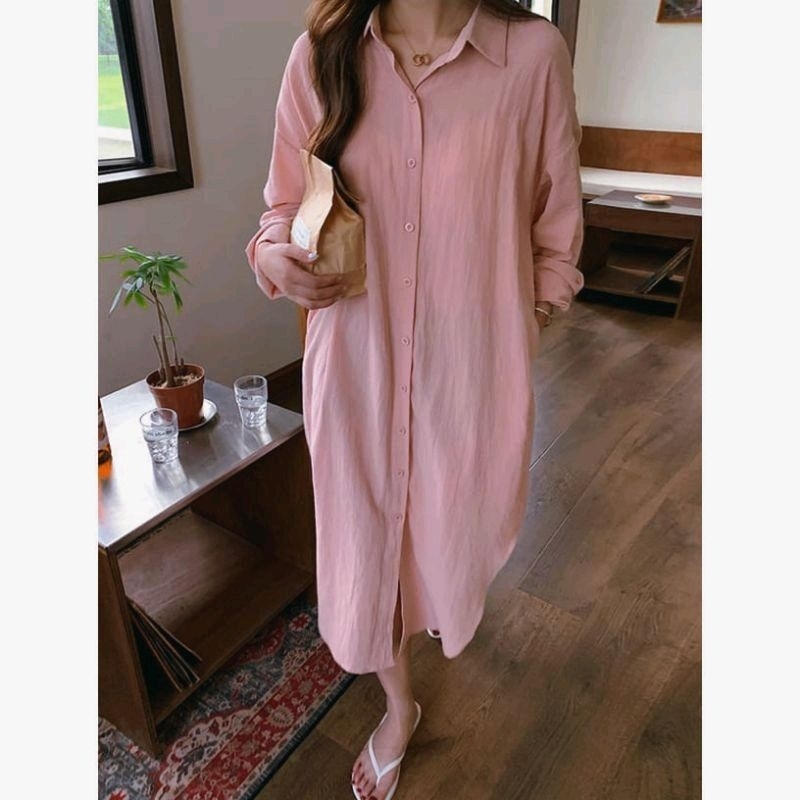 Tunik Crincle Airflow Premium// Tunik krincel oversize//Atasan wanita kekinian//Pakaian wanita model Blouse terbaru