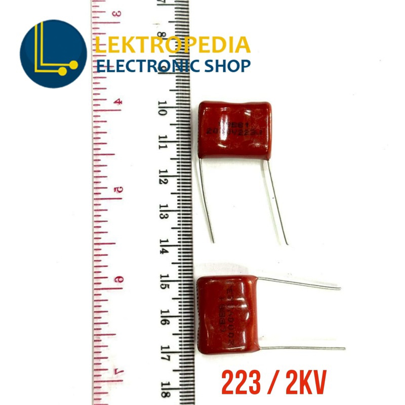 Milar Volt Tinggi 223 / 2kv Kapasitor 2000v 22nF 22 nF Mylar Keramik