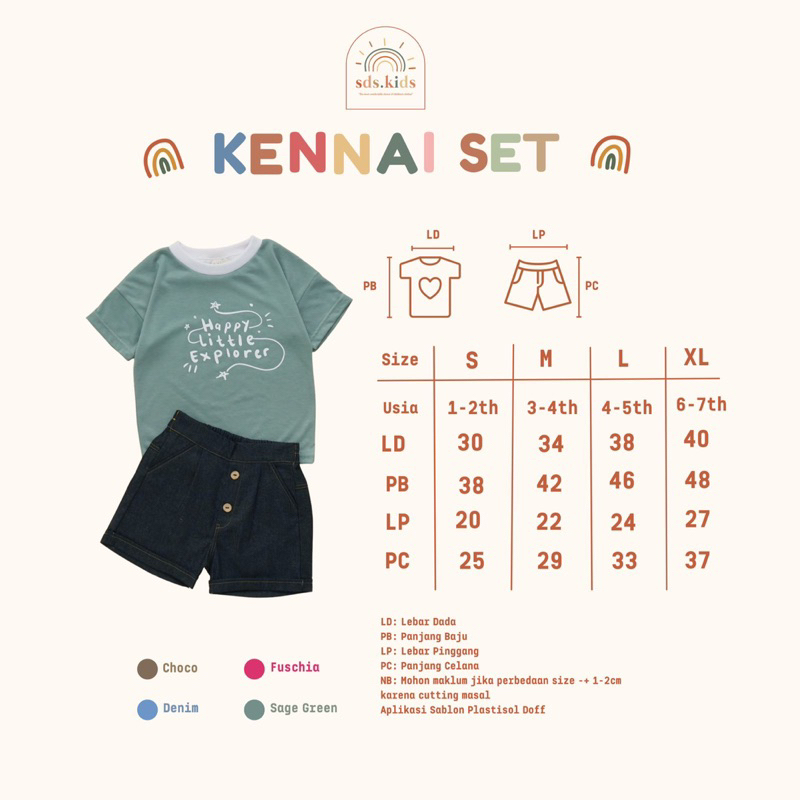 LINSKY BABY - Kennai Set Setelan Anak Unisex SDS Kids