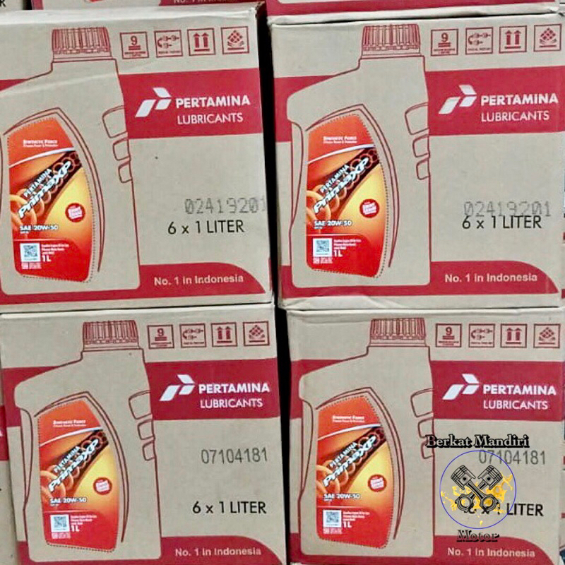 Oli Prima XP SAE 20W-50 1 liter, 1 dus = 6 botol