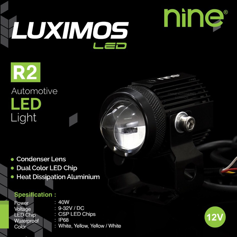 LAMPU TEMBAK LASER D2 PRO VINYX DAN Q2 LUMINOS&amp;LUXIMOS R2 ORIGINAL 9nine GARANSI