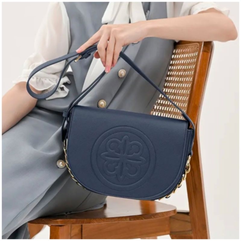 Tas Selempang Les Catino Shanghai Tang Ch Saddle Black/18