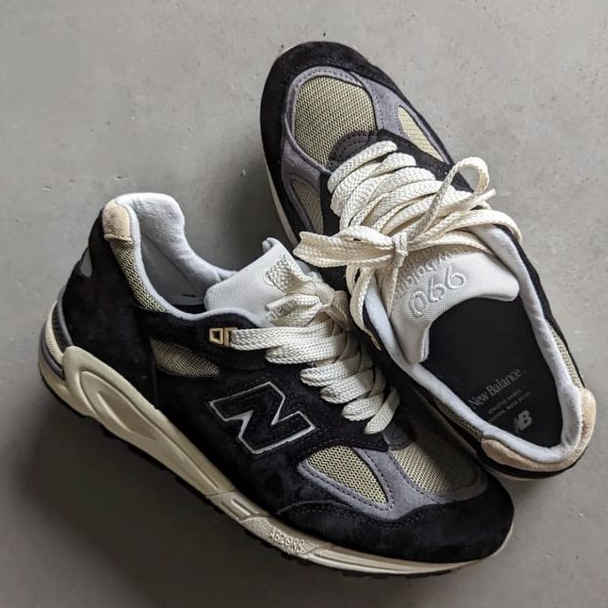 Sepatu NB New Balance 990 V2 Teddy Santis Black Camo Hitam Premium
