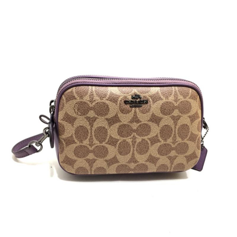 COACH Sadie Crossbody Clutch in Colorblock Signature