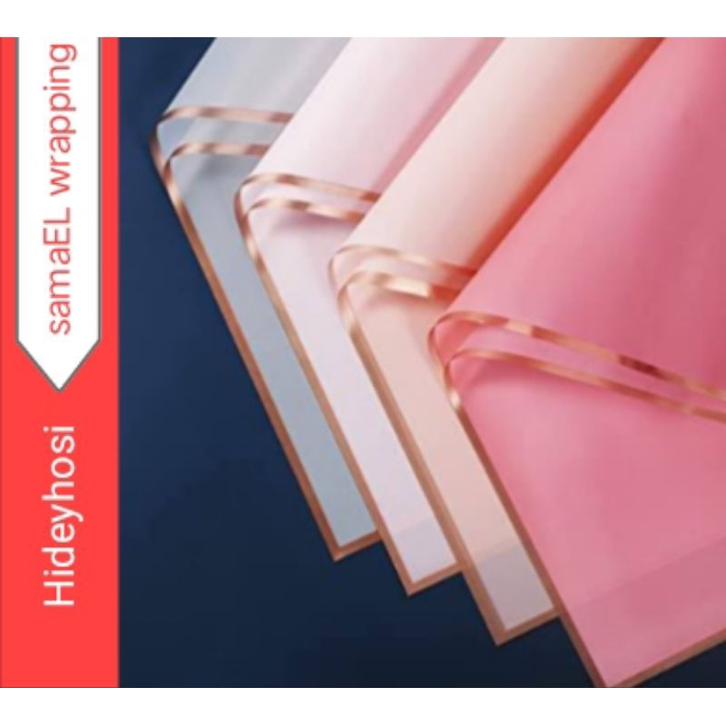 

FLOWER WRAPPING GOLD LINE COLOUR || anti air || Kwalitas & harga terbaik 2023