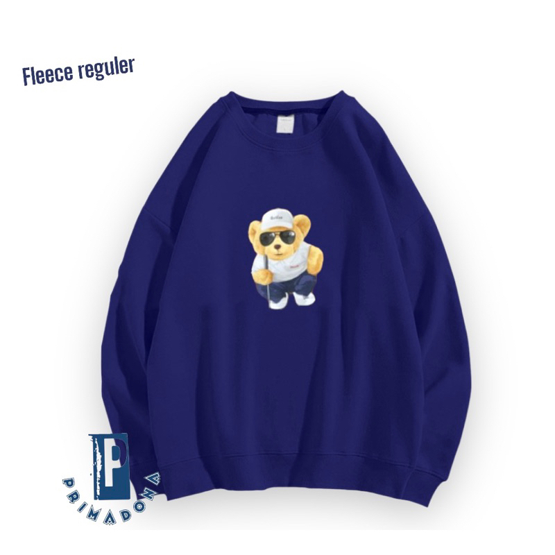 crewneck sweater wanita flece ori terbaru L XL XXL