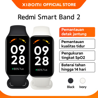 Xiaomi Official Redmi Band 2 Layar 1.47” 30+ Mode Olahraga Tahan Air 5ATM Baterai Hingga 14 hari 100+ Tampilan