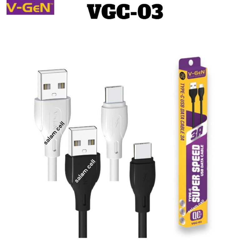 Kabel Data Type-C V-GEN VCB-17 Original Vgen Garansi Resmi