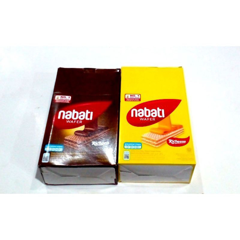 

Nabati Wafer coklat dan keju 1box 20pcs