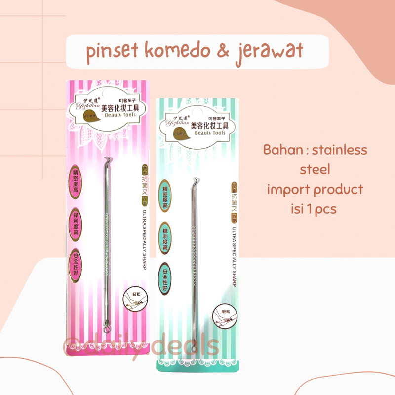 [003] PINSET KOMEDO DAN JERAWAT, PINSET KOMEDO PREMIUM QUALITY