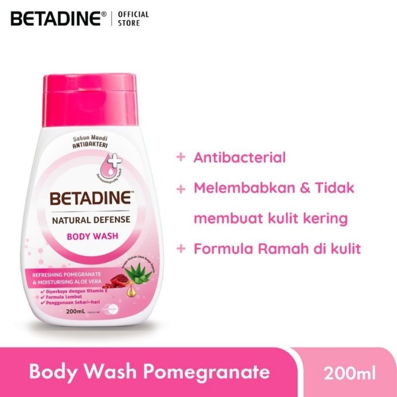 Betadine Natural Defense Body wash 400Ml