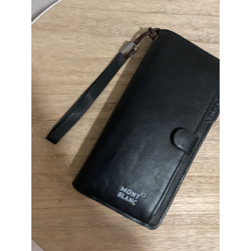 NEW dompet panjang pria kulit sintetis mont blanc original kartu uang dokumen banyak kompartemen dan