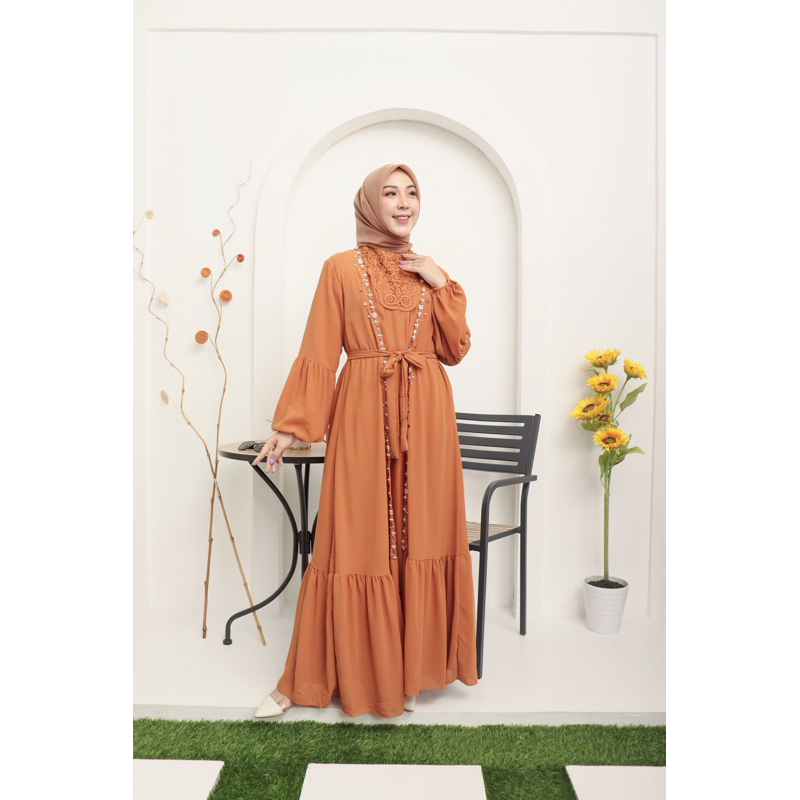 ISYANA DRESS / GAMIS CERUTI / GAMIS TERBARU / GAMIS LEBARAN