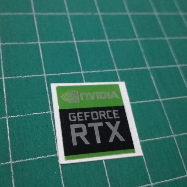 

Stiker Nvidia RTX Mengkilap
