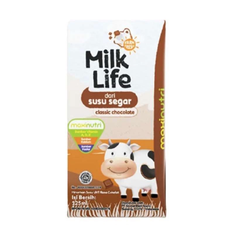 SUSU UHT MILK LIFE 125ML  SUSU UHT TERMURAH