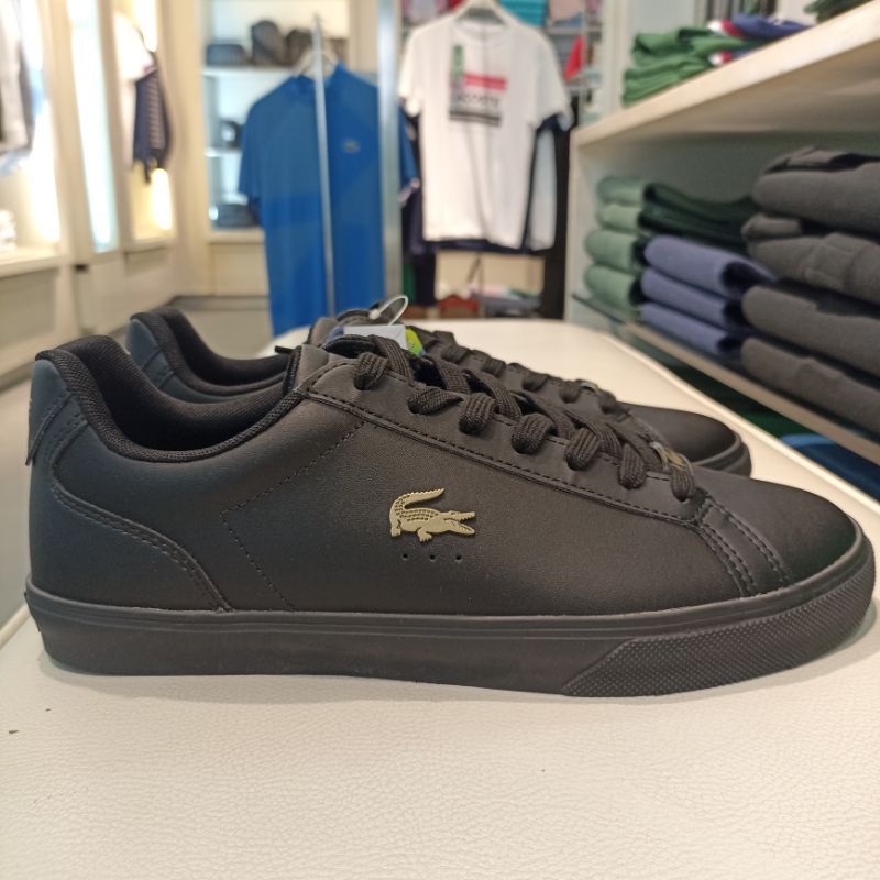 Sepatu Lacoste Lerond Black Original
