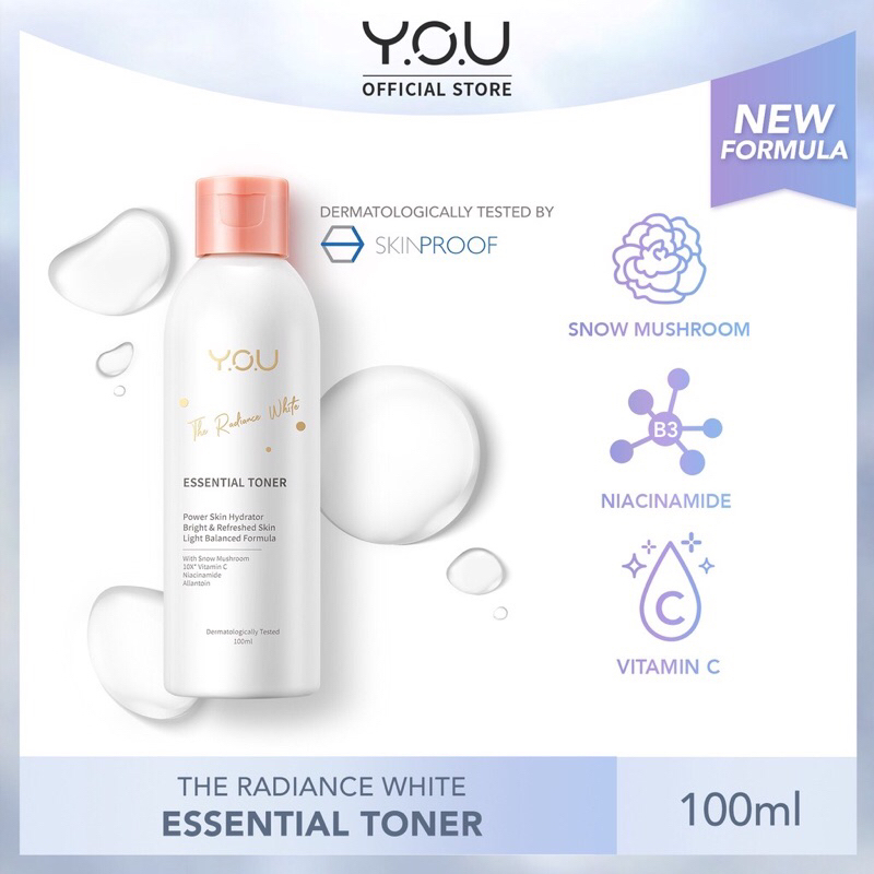 Y.O.U The Radiance White Skincare / Serum / Toner / Facial Wash / Day Cream / Night Cream / Skincare YOU