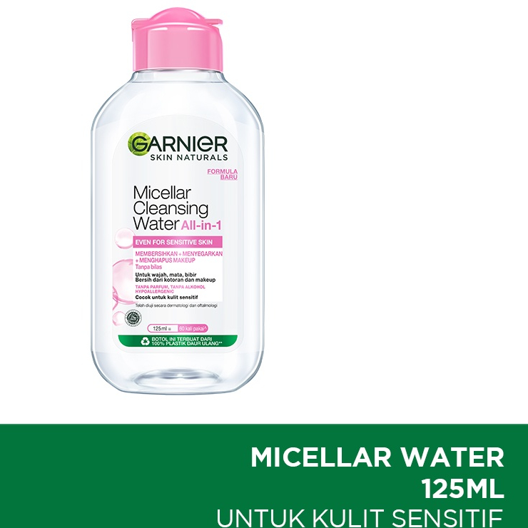 ☘️Yuri Kosmetik☘️ Garnier Micellar Water 125ml / Garnier Micellar Pink / Blue / Yellow / Vitamin C / Rose / Salicylic