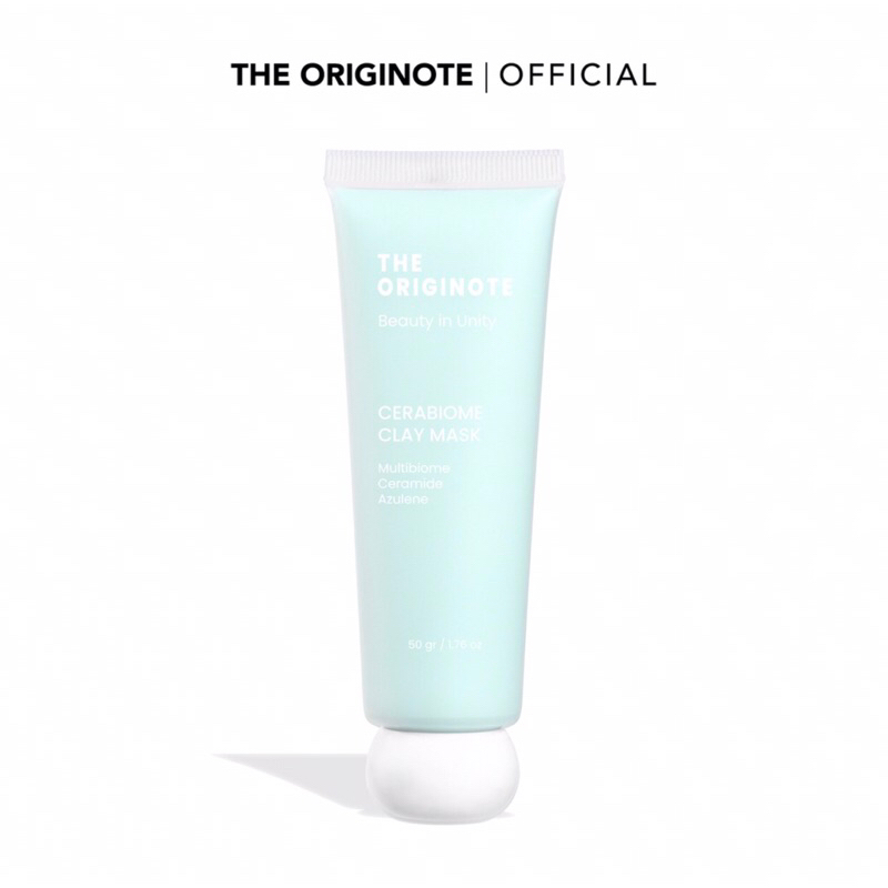 The Originote Cerabiome Clay Mask 50gr Masker Membersihkan Wajah Pori-Pori dan Eksfoliasi with Multibiome Ceramide dan Azulene