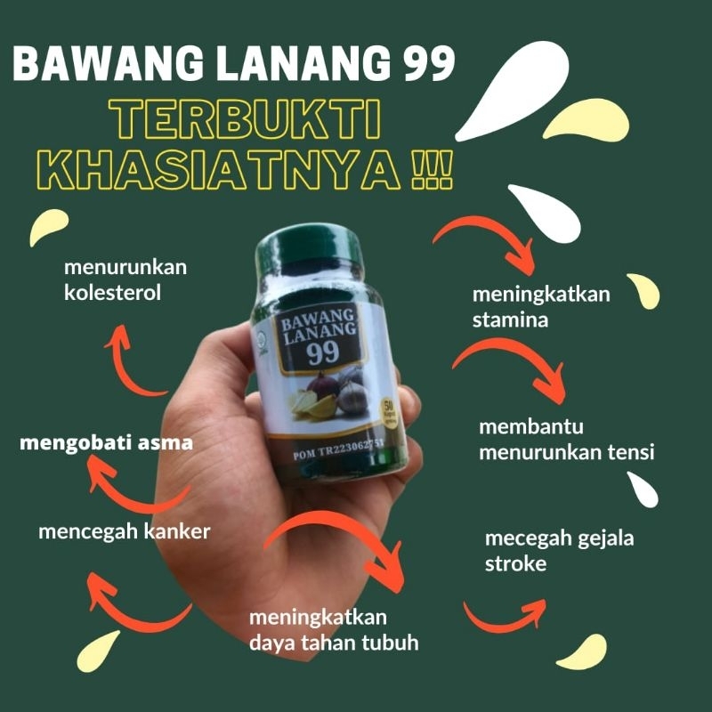 BAWANG LANANG 99 ORIGINAL  (Ekstrak bawang putih tunggal) Herbal