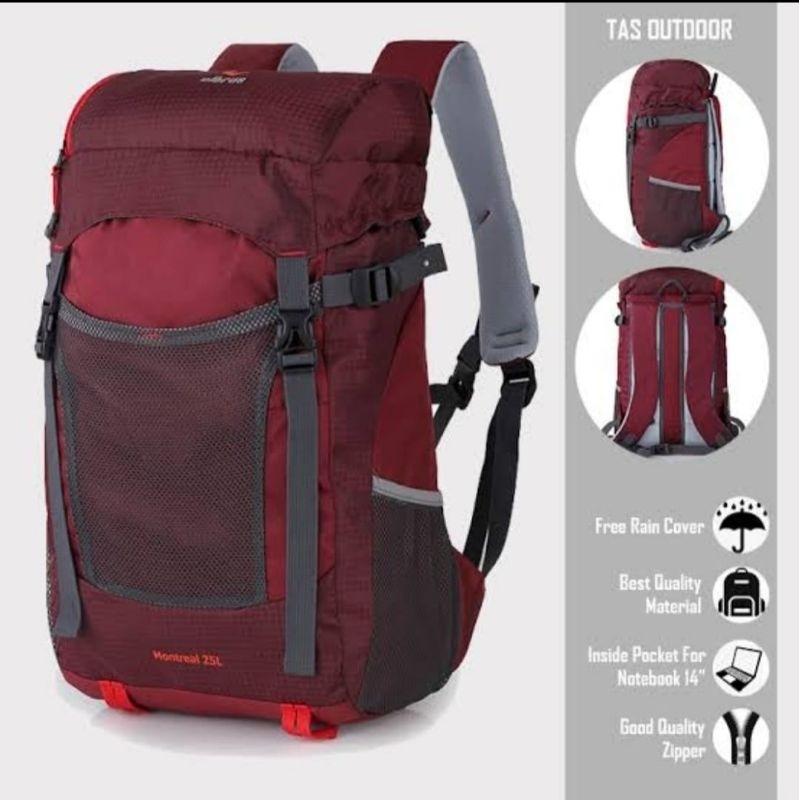 Tas Ransel Elbrus Montreal 25L Adventure Outdoor # Tas Backpack Elbrus # Tas Daypack Elbrus