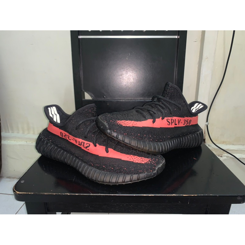 Adidas yeezy boost 350v2 core red black second original