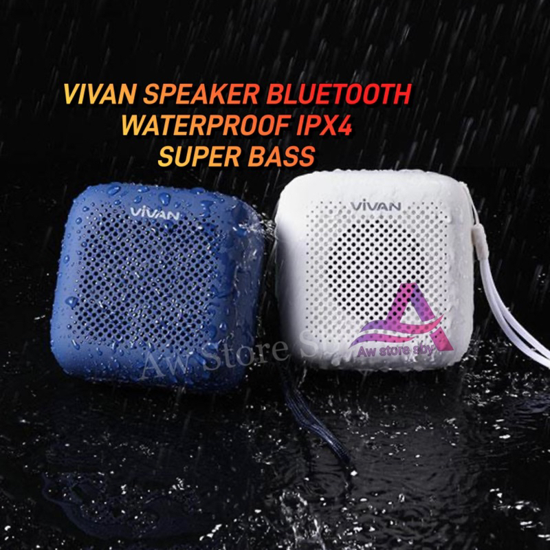 VIVAN Speaker bluetooth extra bass Waterproof speaker wireless Microphone internal Powerfull bass stereo