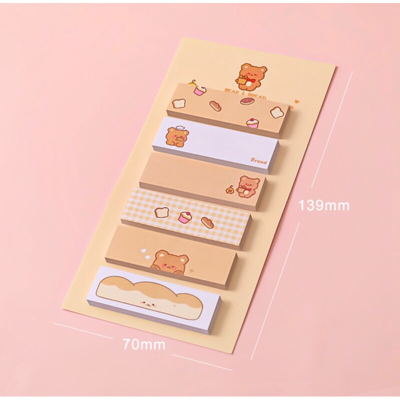 Sticky Note 6 Baris Karakter Lucu / Office Cute note