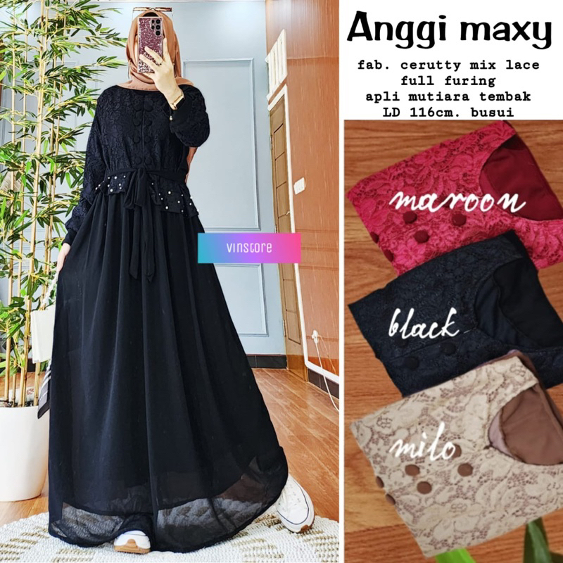 ZS MAXY DRESS BROKAT / ANGGI MAXY