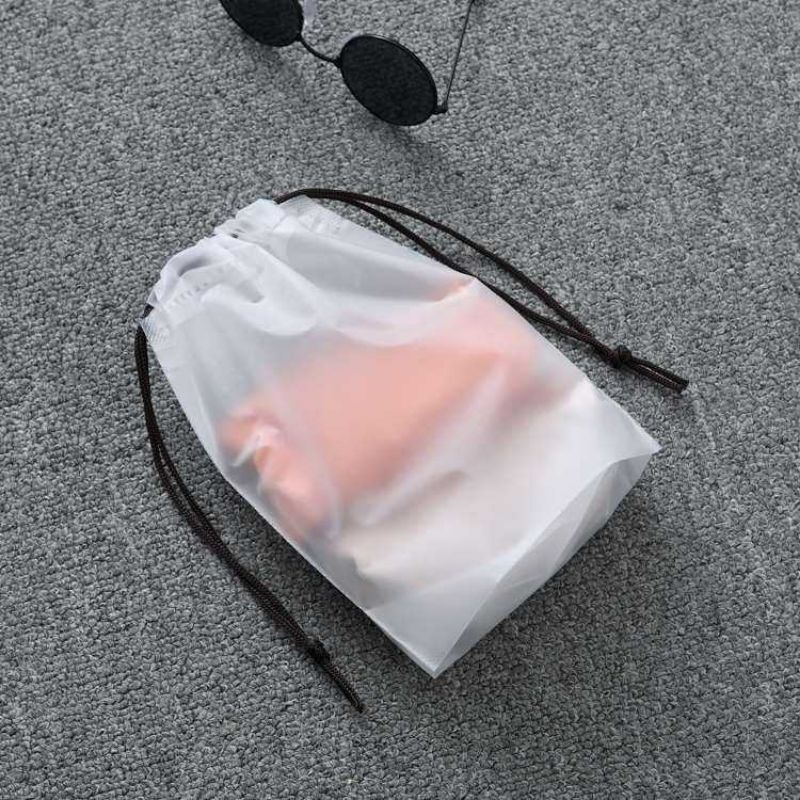 Kantong Pouch Plastik Organizer Barang Portable Drawstring Eco Bag