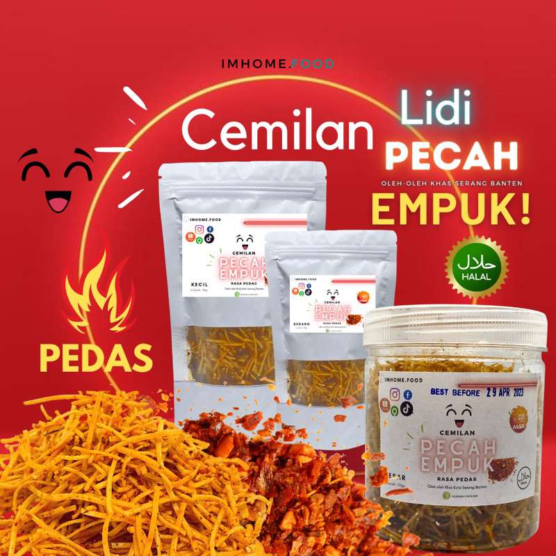 

Cemilan Kiloan PEDAS Pecah EMPUK LIDI IMHOME oleh oleh khas serang banten Snack Ringan Makanan kue kering lidi lidian jadul food home made by order fresh rambut nenek manis asin pedas open reseller renyah viral enak gurih kue lebaran tamu makaroni basreng