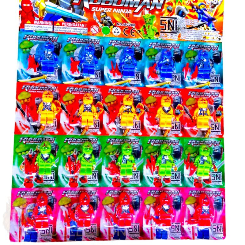 Mainan Lego mini Roboman super ninja/super hero
